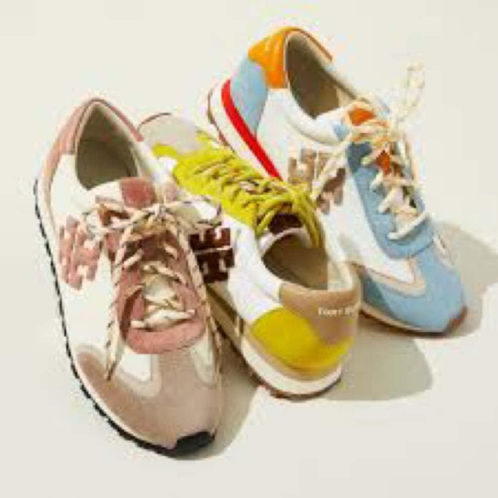 🌺🍀🌸 TORY BURCH  VINTAGE NYLON SNEAKERS GRESSANE HEROES SOFT PLAIN WEAVE, 7,5US